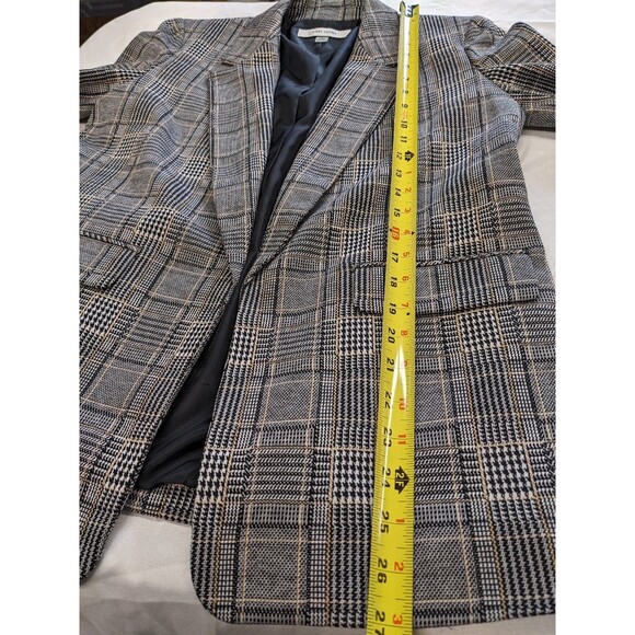 Jones Studio Womens Check Houndstooth Open Blazer XS Retro 80s 90s Boxy NWT $70 - Picture 9 of 10
